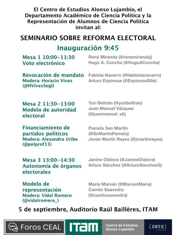 Seminario sobre Reforma Electoral