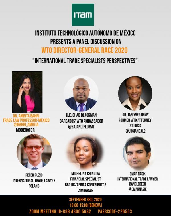World Trade Organization (WTO) Director-General Race 2020: International Trade Specialists Perspectives