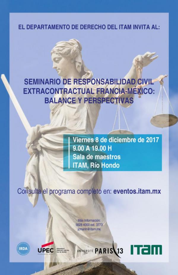 Seminario de Responsabilidad Civil Extracontractual Francia - México: Balance y Perspectivas